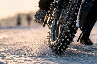 Moto sur Glace