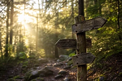 Sentier dans le  Var